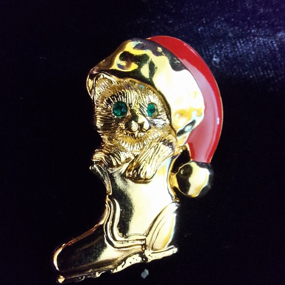 AVON Christmas Kitten Tac Pin - Picture 4 of 8